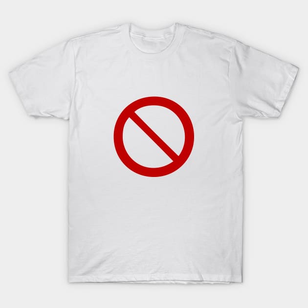 forbidden symbol T-Shirt by Huggy Mauve